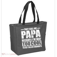 They Call Me Papa Because I'm Too Cool To Be Called Grandpa Tote Bag thumb 2