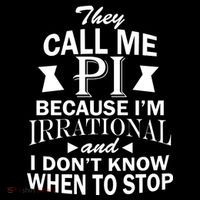 They Call Me PI Because I'm Irrational Tank Top thumb 6