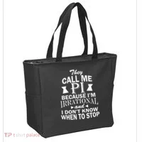 They Call Me PI Because I'm Irrational Tote Bag thumb 2