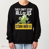 They Can't Stop Us All Storm Area 51 Alien Running Women's Sweatshirt thumb 0