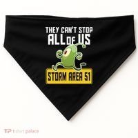 They Can't Stop Us All Storm Area 51 Alien Running USA-Made Doggie Bandana thumb 0