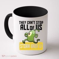 They Can't Stop Us All Storm Area 51 Alien Running Coffee Mug thumb 0