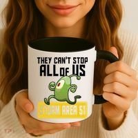 They Can't Stop Us All Storm Area 51 Alien Running Coffee Mug thumb 3