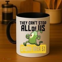 They Can't Stop Us All Storm Area 51 Alien Running Coffee Mug thumb 4