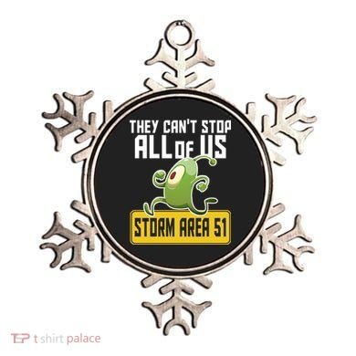 They Can't Stop Us All Storm Area 51 Alien Running Ornament