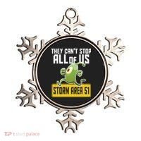 They Can't Stop Us All Storm Area 51 Alien Running Ornament thumb 0