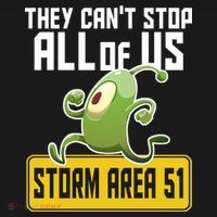 They Can't Stop Us All Storm Area 51 Alien Running Ornament thumb 1