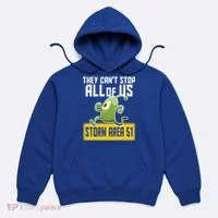 They Can't Stop Us All Storm Area 51 Alien Running Hoodie thumb 0