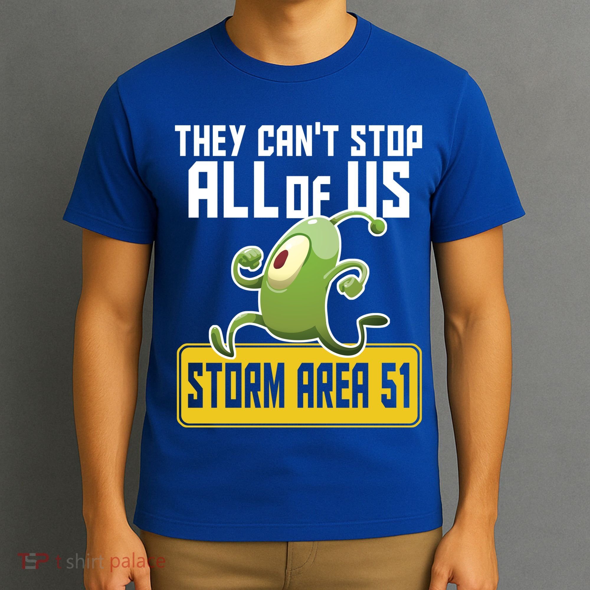 They Can't Stop Us All Storm Area 51 Alien Running T-Shirt