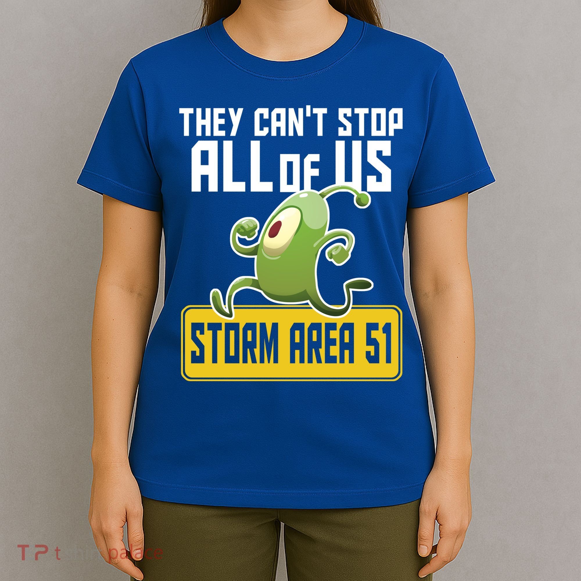 They Can't Stop Us All Storm Area 51 Alien Running T-Shirt