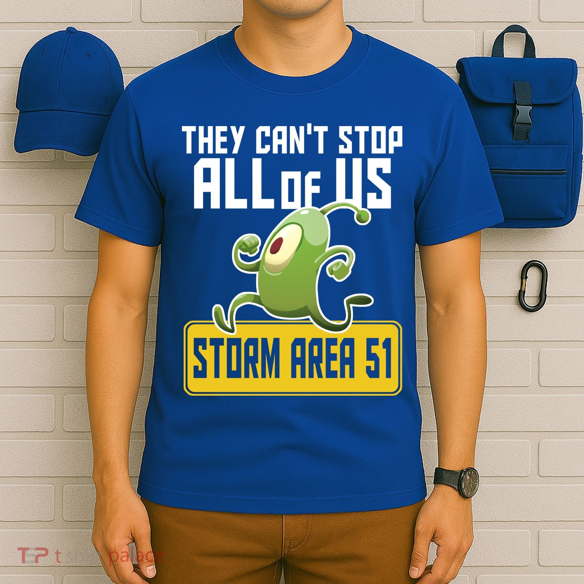 They Can't Stop Us All Storm Area 51 Alien Running T-Shirt