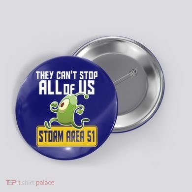 They Can't Stop Us All Storm Area 51 Alien Running Button