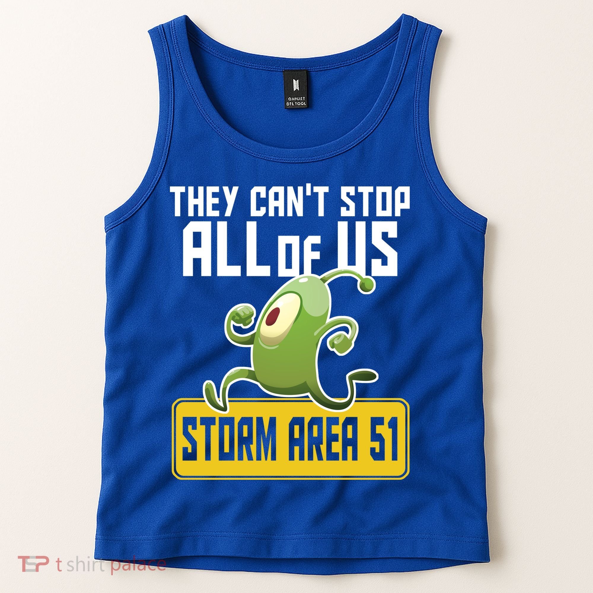 They Can't Stop Us All Storm Area 51 Alien Running Tank Top