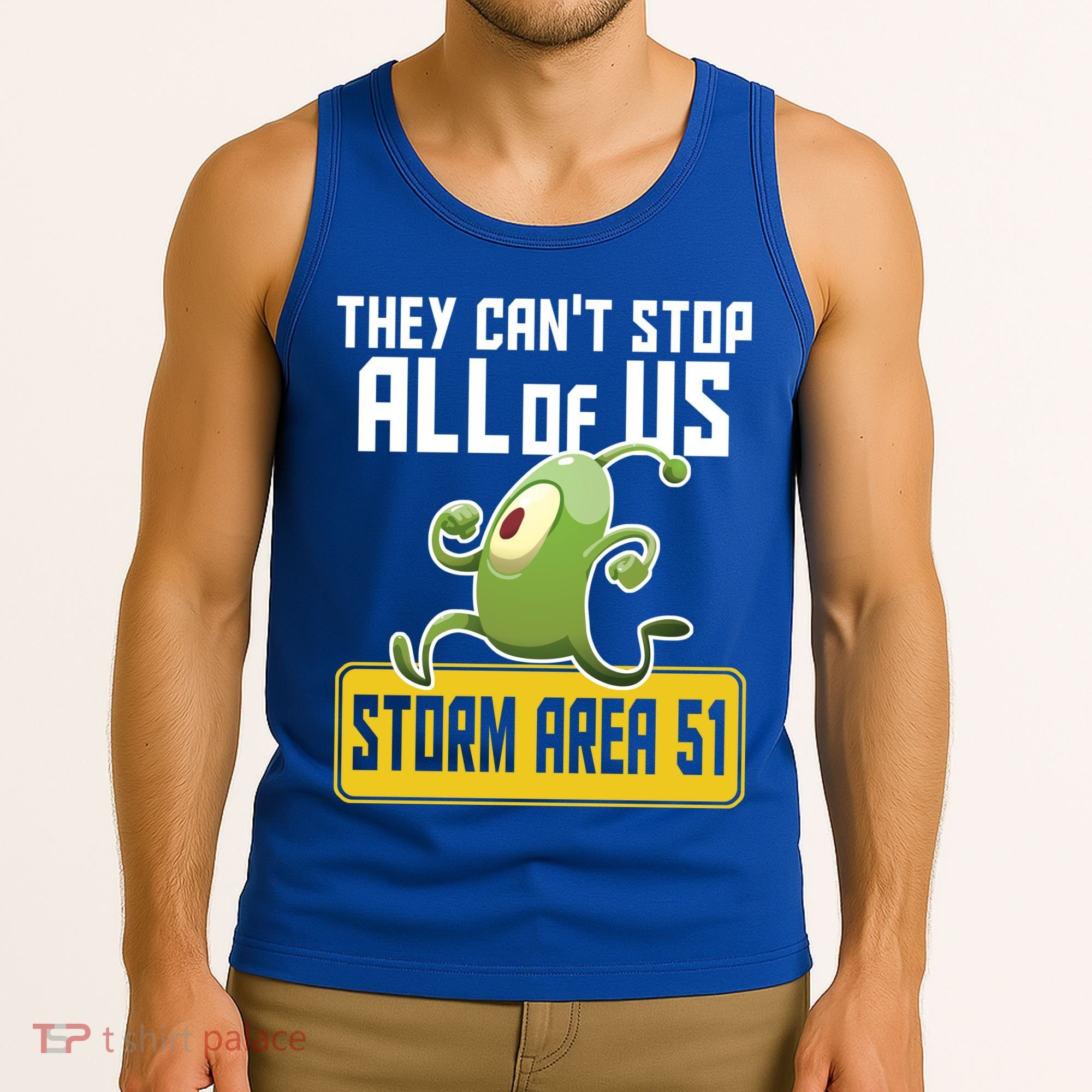 They Can't Stop Us All Storm Area 51 Alien Running Tank Top