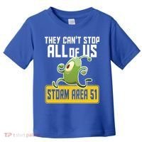 They Can't Stop Us All Storm Area 51 Alien Running Toddler T-Shirt thumb 0