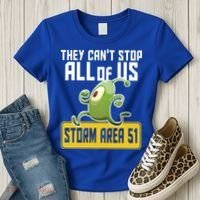They Can't Stop Us All Storm Area 51 Alien Running Women's T-Shirt thumb 3