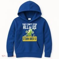 They Can't Stop Us All Storm Area 51 Alien Running Kids Hoodie thumb 0