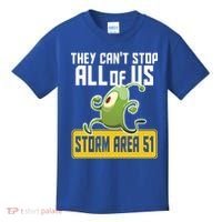 They Can't Stop Us All Storm Area 51 Alien Running Kids T-Shirt thumb 0