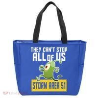 They Can't Stop Us All Storm Area 51 Alien Running Tote Bag thumb 0