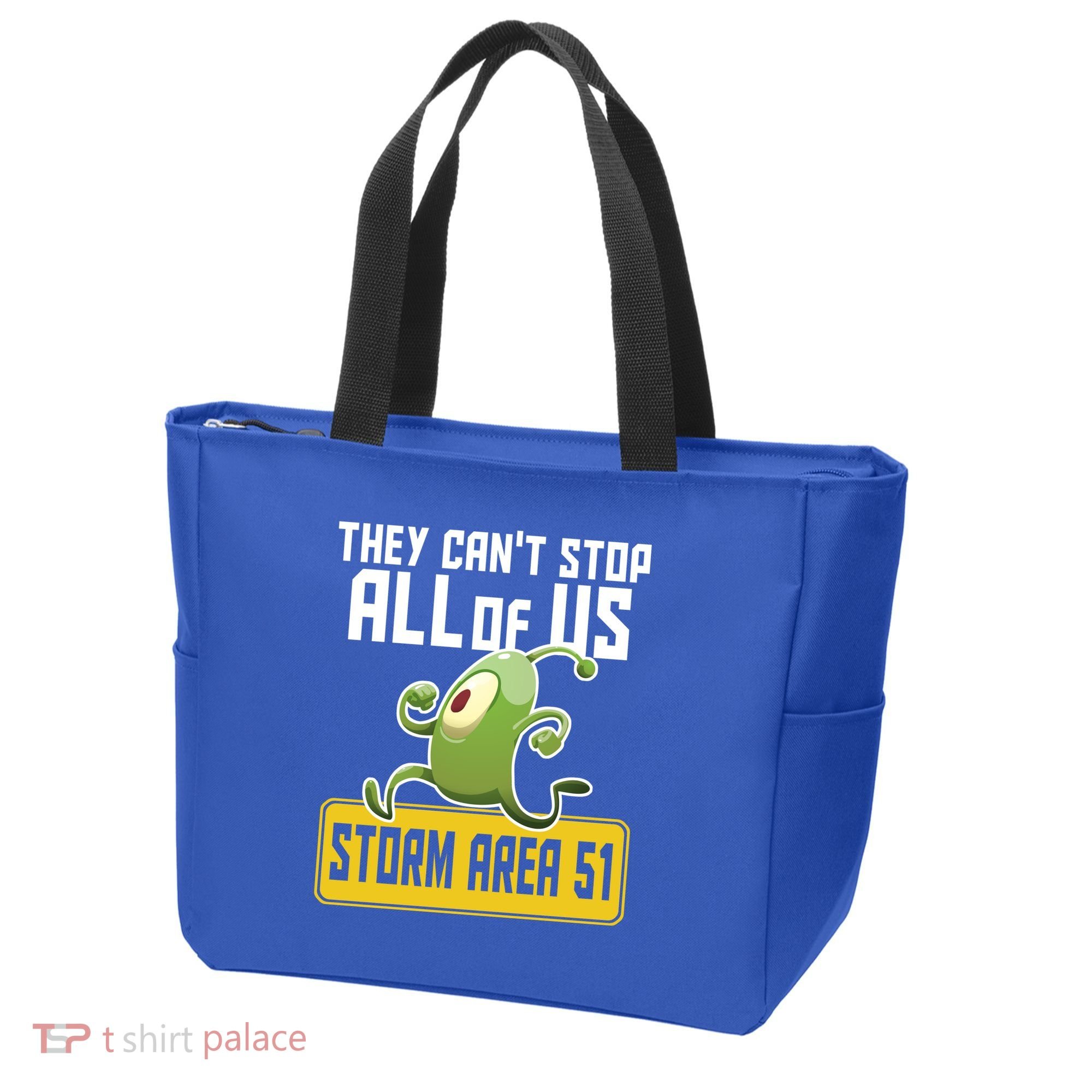 They Can't Stop Us All Storm Area 51 Alien Running Tote Bag