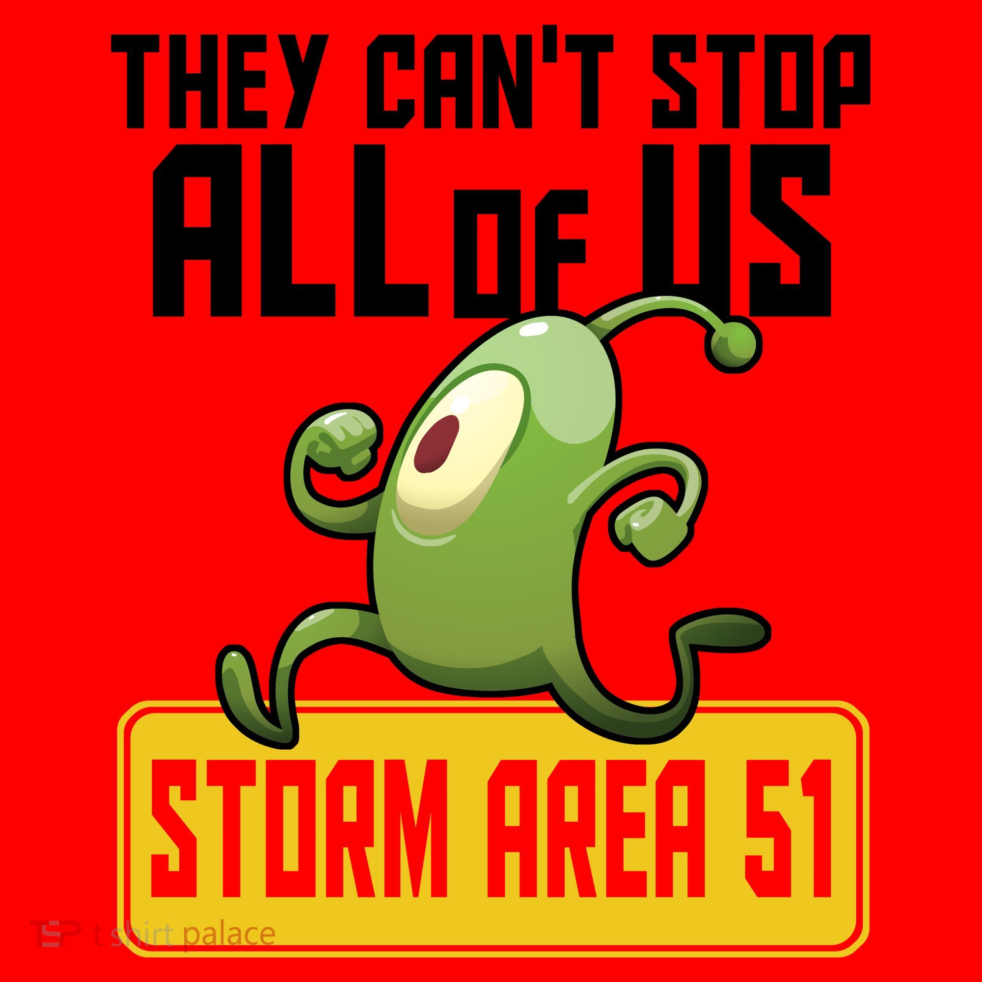 They Can't Stop Us All Storm Area 51 Alien Running Santa Hat