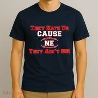 They Hate Us Cause They Aint Us NE New England Football T-Shirt thumb 3