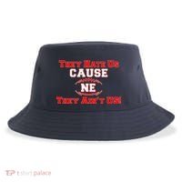 They Hate Us Cause They Aint Us NE New England Football Sustainable Bucket Hat thumb 0