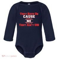 They Hate Us Cause They Aint Us NE New England Football Baby Long Sleeve Bodysuit thumb 0