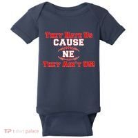 They Hate Us Cause They Aint Us NE New England Football Baby Bodysuit thumb 0