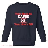 They Hate Us Cause They Aint Us NE New England Football Toddler Sweatshirt thumb 0
