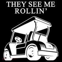 They See Me Rollin Funny Golf Cart Women's Hoodie thumb 2
