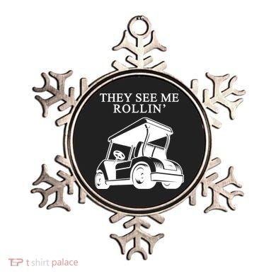 They See Me Rollin Funny Golf Cart Ornament