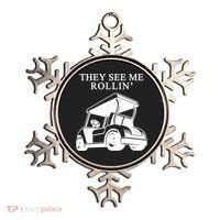 They See Me Rollin Funny Golf Cart Ornament thumb 0