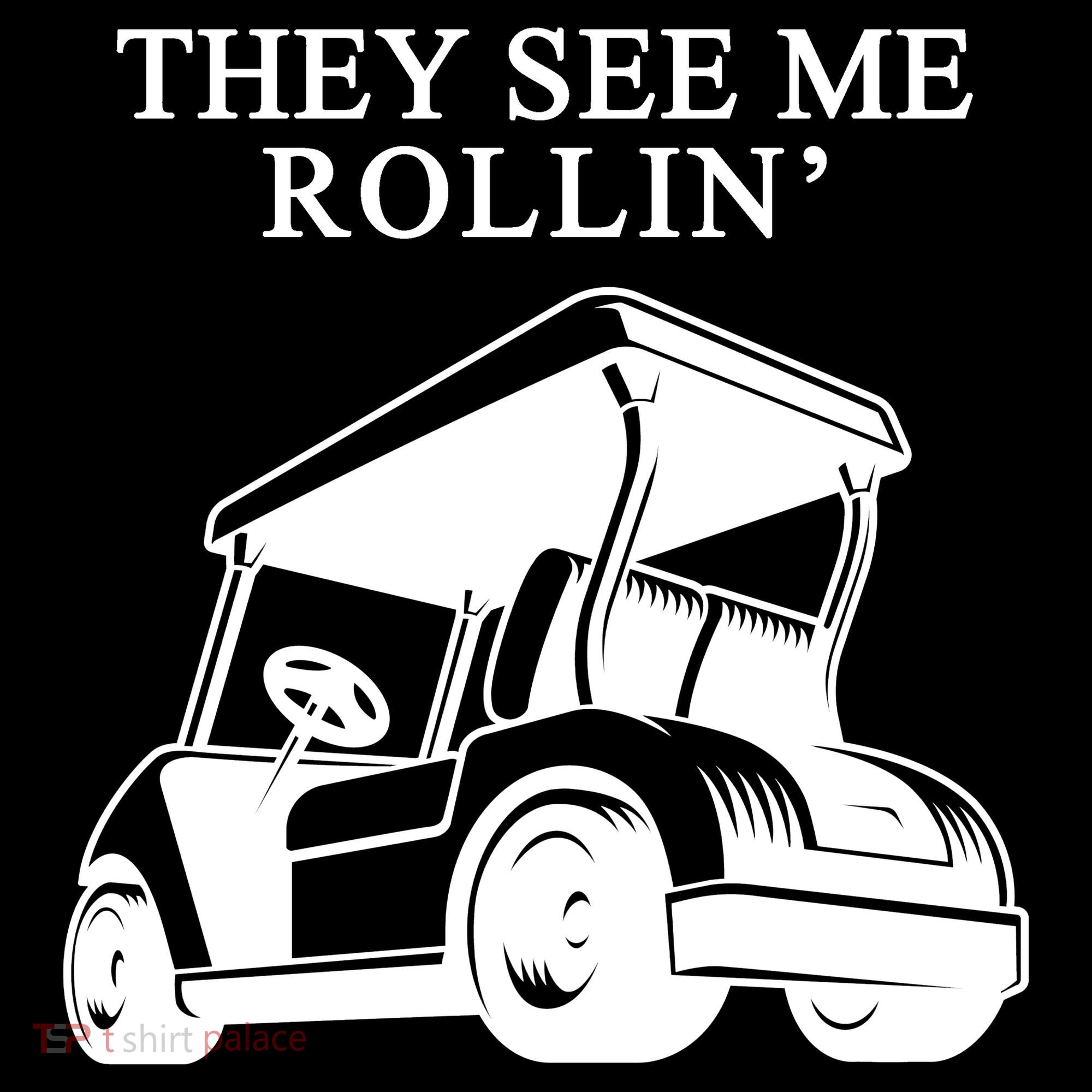 They See Me Rollin Funny Golf Cart Baby Bodysuit