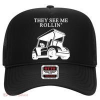 They See Me Rollin Funny Golf Cart Hat thumb 0
