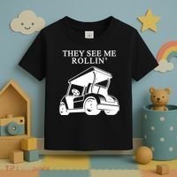 They See Me Rollin Funny Golf Cart Toddler T-Shirt thumb 3