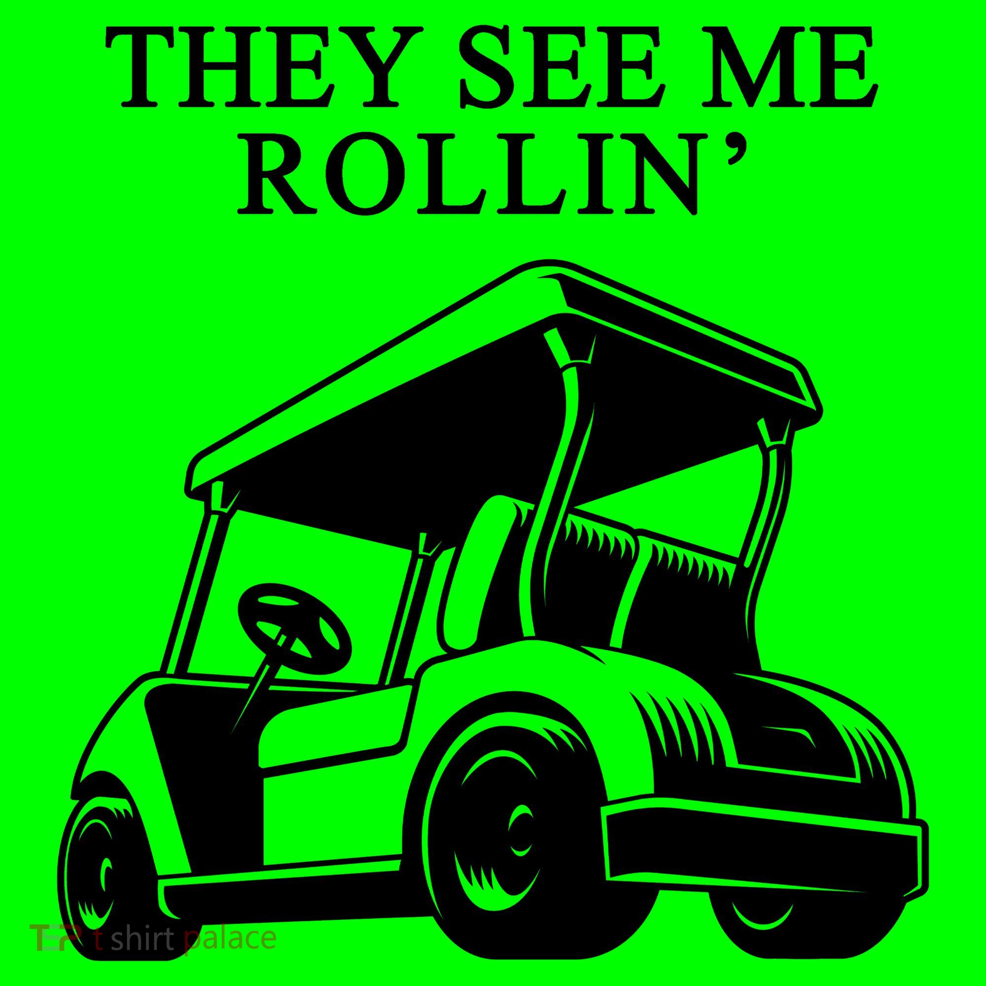They See Me Rollin Funny Golf Cart Mousepad
