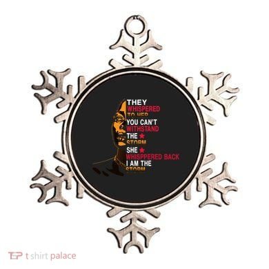 They Whispered I Am The Storm Inspiring Quote Ornament