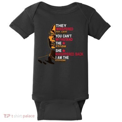 They Whispered I Am The Storm Inspiring Quote Baby Bodysuit
