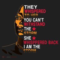 They Whispered I Am The Storm Inspiring Quote Hat thumb 2