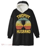 Trophy Husband Fathers Day Gift Hooded Wearable Blanket thumb 0