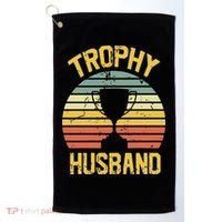 Trophy Husband Fathers Day Gift Golf Towel thumb 0