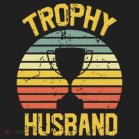 Trophy Husband Fathers Day Gift Golf Towel thumb 3
