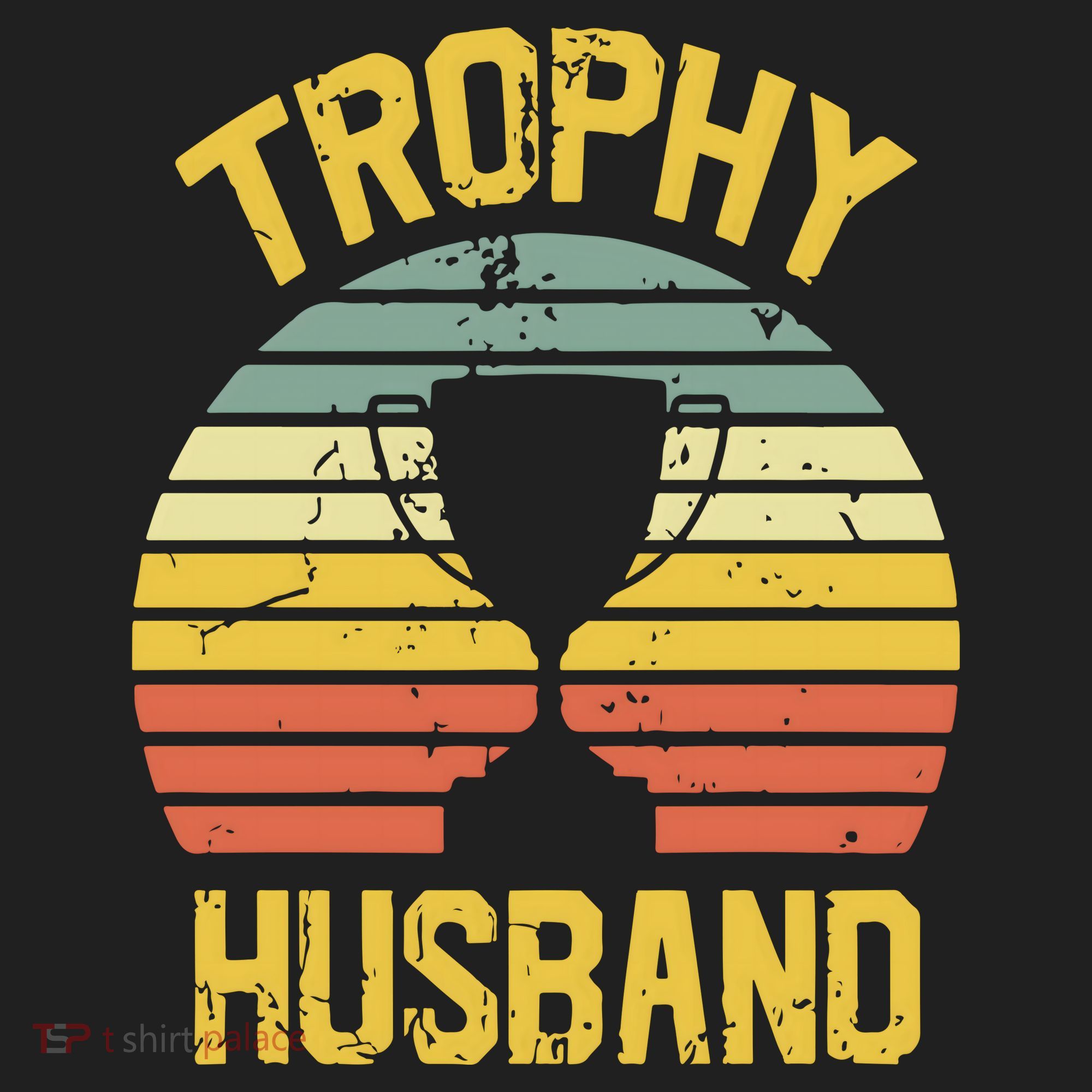 Trophy Husband Fathers Day Gift Golf Towel