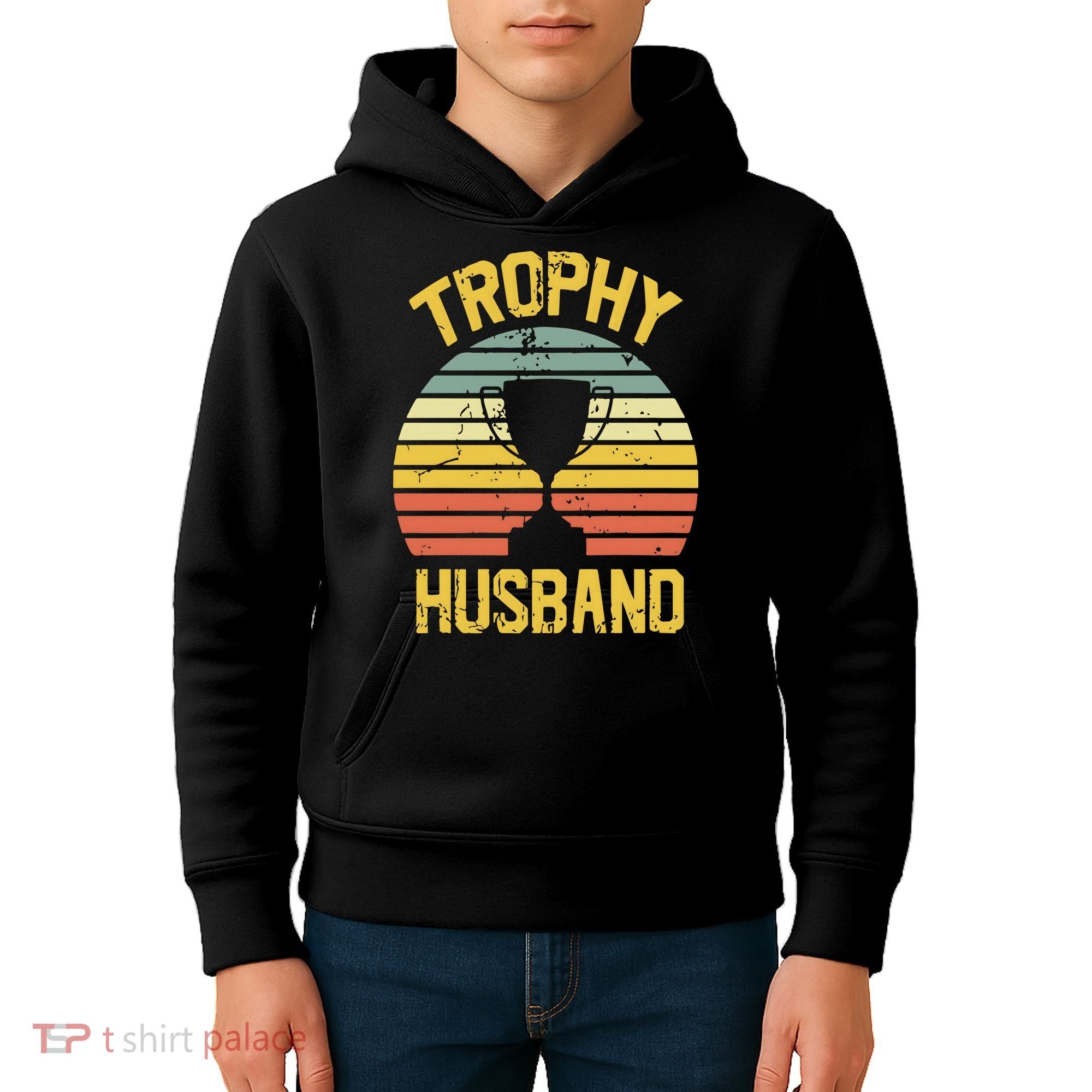 Trophy Husband Fathers Day Gift Kids Hoodie