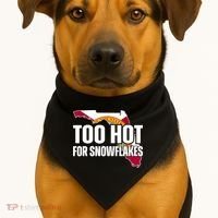 Too Hot For Snowflakes Florida Flag Map State Funny Saying USA-Made Doggie Bandana thumb 1