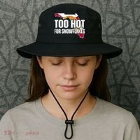 Too Hot For Snowflakes Florida Flag Map State Funny Saying Bucket Hat thumb 3
