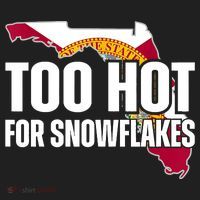 Too Hot For Snowflakes Florida Flag Map State Funny Saying Hat thumb 2
