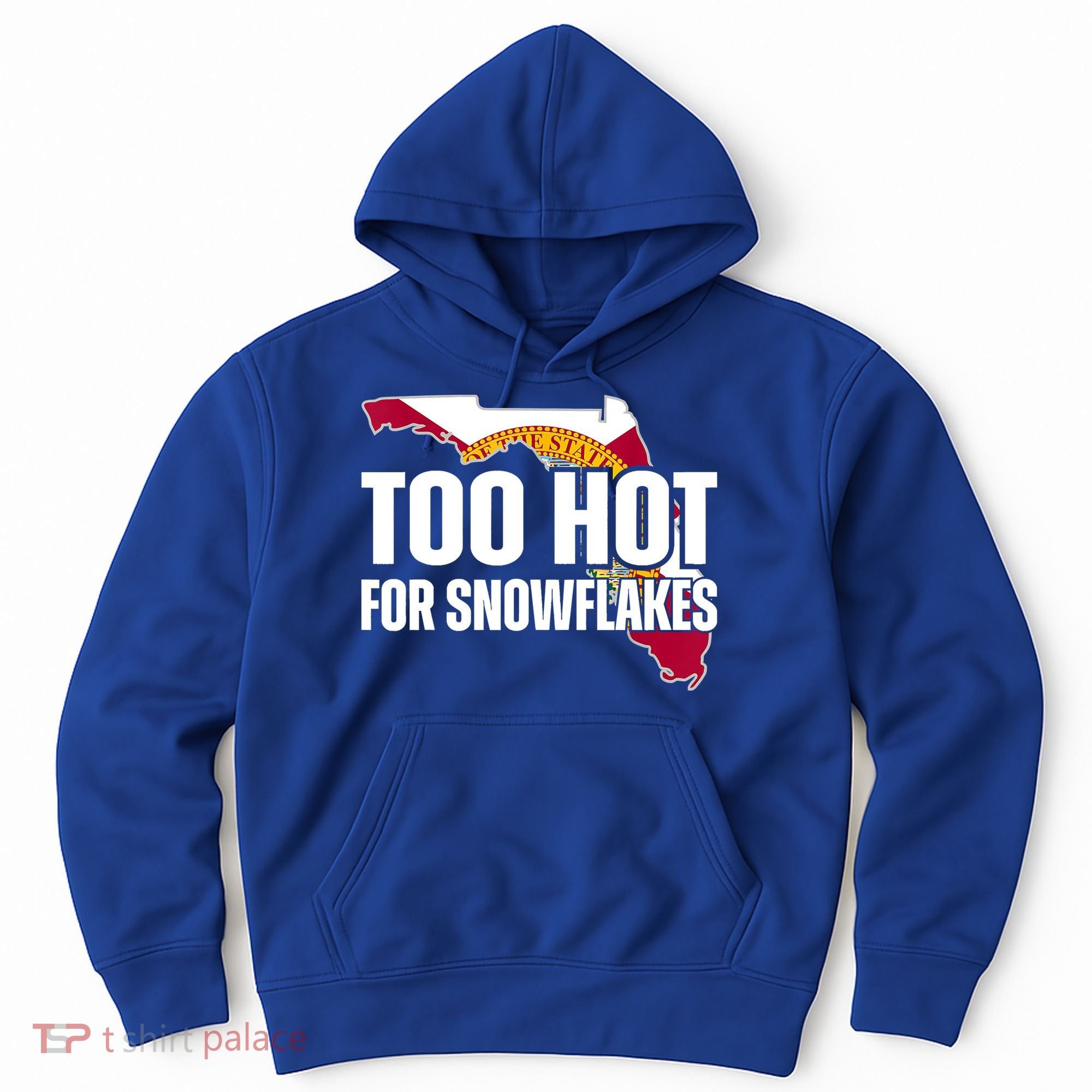 Too Hot For Snowflakes Florida Flag Map State Funny Saying Hoodie