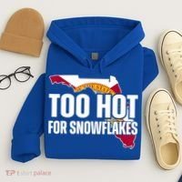 Too Hot For Snowflakes Florida Flag Map State Funny Saying Hoodie thumb 4